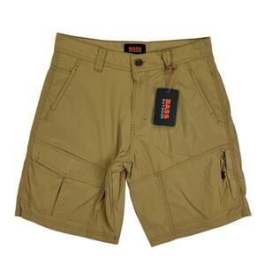 Bass Outdoor Mens All Grounds Cargo Shorts Khaki 30